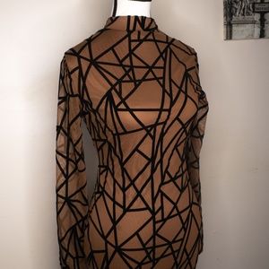 All Over Mesh Bodycon Dress